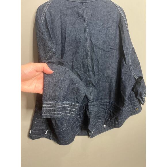 LEVI'S | Upside Down Truckers Denim Jacket | S/M | Unisex Pockets Blue Rare - Picture 9 of 16